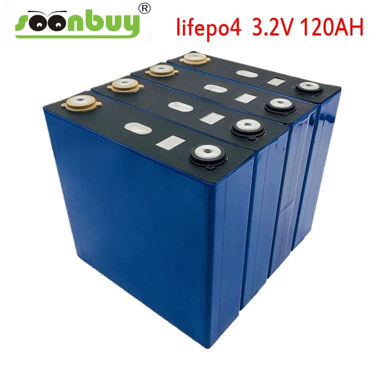 

1PCS 3.2V 120ah Lifepo4 battery 12V 24V 36V 48V PACK Deep Cycle LFP Lithium Iron Phospha Lithium Cell EU US CA RU TAX free