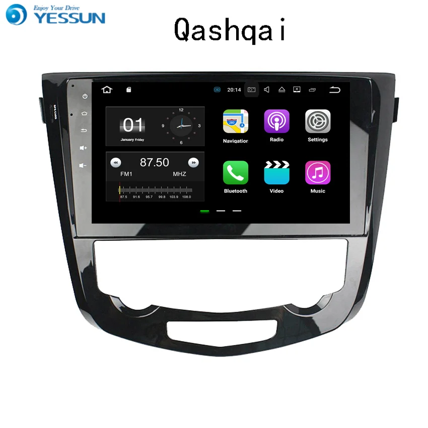 Автомобильный навигатор YESSUN Android GPS для Nissan Qashqai 2013 ~ 2016 HD сенсорный экран Аудио