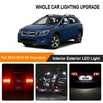 

White Red Car Bulbs Exterior Interior LED Light For 2013 2014 2015 Subaru XV Crosstrek Reverse Brake Parking Turn Signal Lamp