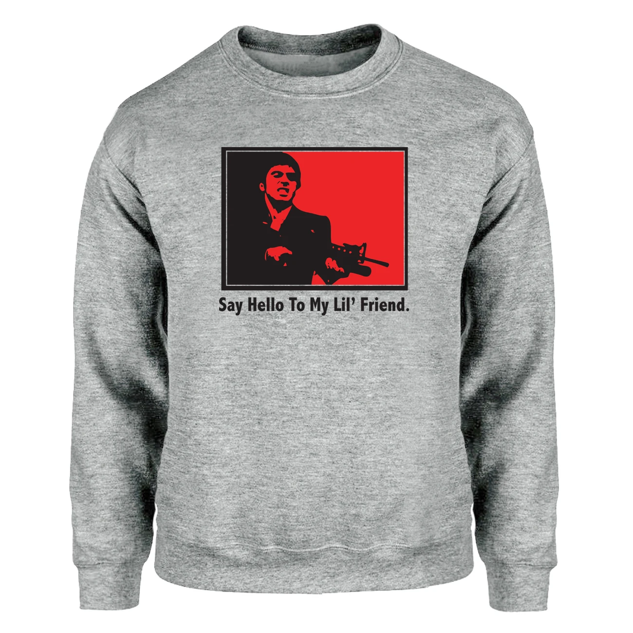 SCARFACE Привет мой lil друг толстовки фильм с круглым вырезом толстовка зима-осень флис теплая спортивная одежда
