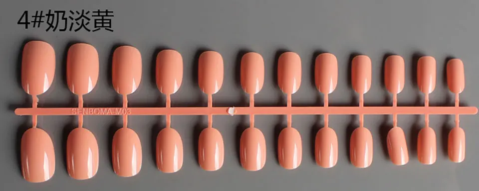 Lghzlink маникюрный дизайн ногтей 24 шт матовые накладные ногти поддельные формы для ногтей для наращивания Маникюр Искусство для накладных ногтей - Цвет: 4