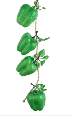 Имитация красного перца, кукурузы, чеснока, арахиса, сеялки, модель овощей, отель, садовый орнамент - Цвет: 4