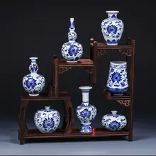 Цзиндэчжэнь керамическая античная Ручная роспись мини ваза культура креативные антикварные украшения винтажное китайское украшение ваза подарки FF80O