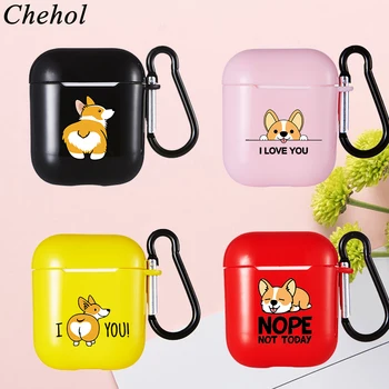

Earphones Protection Cases for Apple Airpods Pro 1 2 3 Bluetooth Wireless Funny Dog Soft Silicone Headphone Case Headset Covers