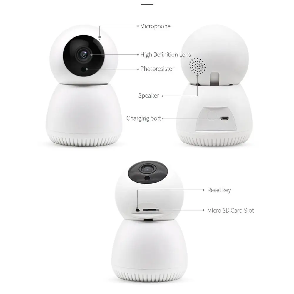 1080P ip-камера Беспроводная wi-fi-камера для камеры видеонаблюдения IR ночного видения P2P монитор для детской видео-камеры для домашних животных