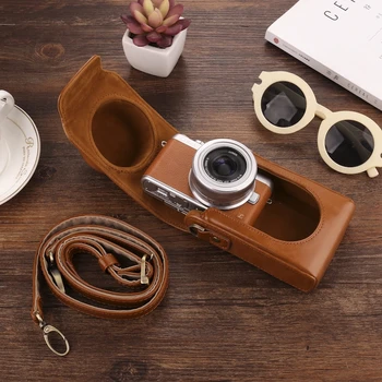 

PU Leather Camera Case Bag for Ricoh GR GRII GR2 GRIII GR3 GRD4 R10 CX6 CX5 Waterproof Camera Cover Funda with Shoulder Strap