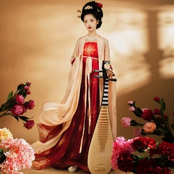 Hanfu – Costumes traditionnels chinois pour femmes, robe ample, imprimé Floral, Cardigan, Performance de danse ancienne, Kimono japonais fantaisie 