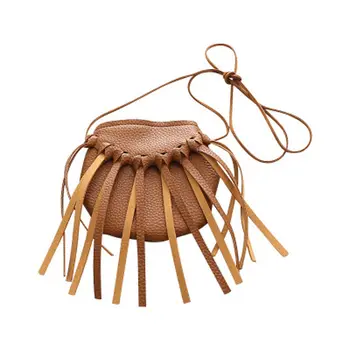 

Limit 100 Kid Girls Tassel Shoulder Bag Crossbody Coin Purse Leather Strap Bags Hot Sale