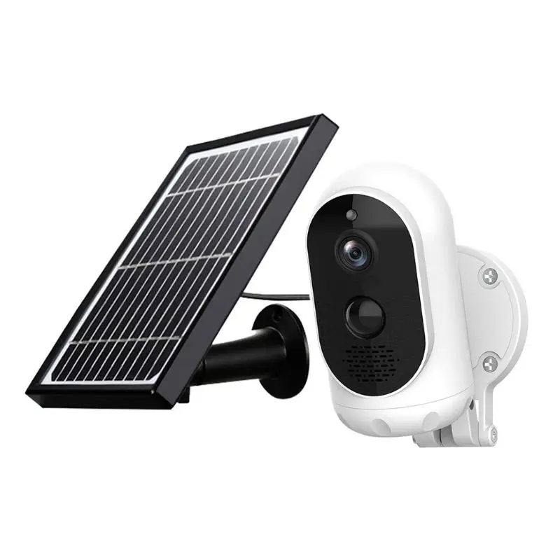 1080P High Definition Outdoor Rechargeable Battery Solar Panel PIR Alarm Wireless Camera IP65 Waterproof Support TF Card Storage |