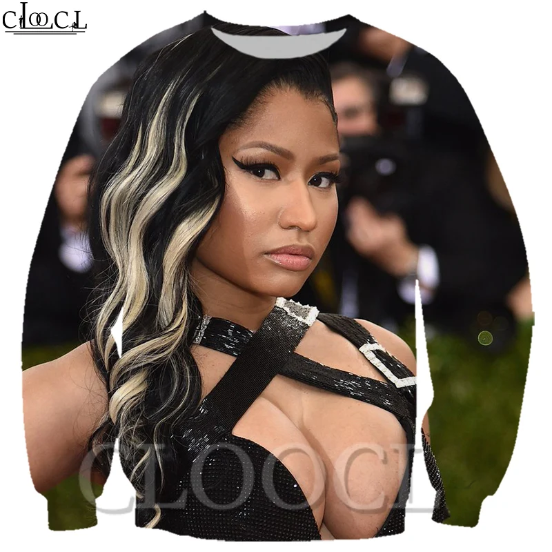 CLOOCL новейший свитшот в стиле хип хоп Nicki Minaj рэпер певец с 3D принтом для