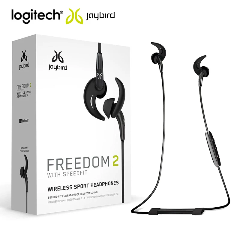 

New Logitech Jaybird Freedom2 Wireless Bluetooth Sports Earphone Handsfree HiFi In-Ear Hearset 8 Hour For Android Huawei Iphone