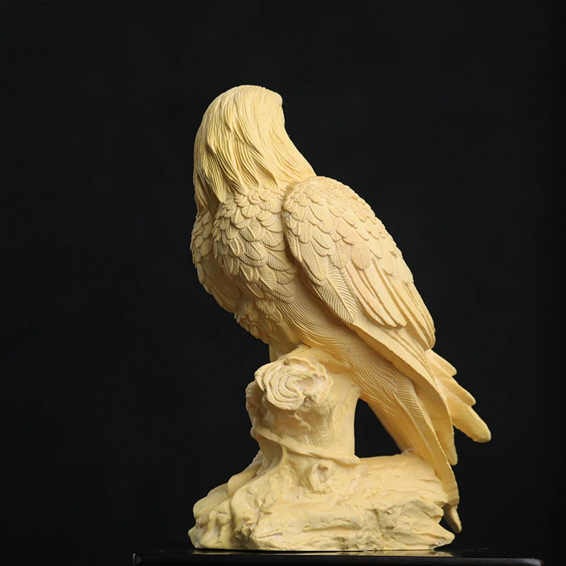 Buis 14cm Aigle Sculpture Bois Animal Statue, Cadeau Préféré, Collection  Porte-Bonheur, Décoration Intérieure - AliExpress