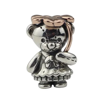 

Beadshunter 925 Sterling Silver Lucky Clover Bear Charm Bead Fit European Bracelet Jewelry