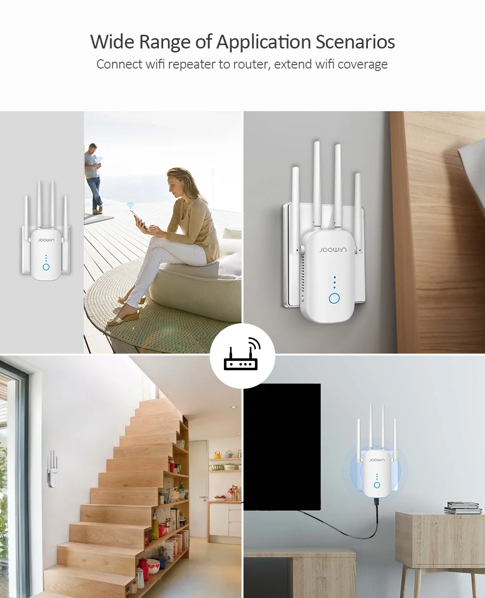 Wi Fi ретранслятор 1200 Мбит/с 2 4 и 5 8 Двухдиапазонная * 3dBi антенна удлиненный