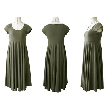 

Summer Maternity Dress Short Sleeve Modal Maternity Casual Dresses Pregnant Women Cotton Dress Stretchy