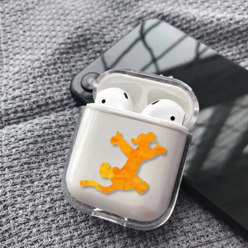Чехол для наушников с изображением короля льва из мультфильма для Apple iPhone, зарядная коробка для AirPods Pro, жесткий прозрачный защитный чехол - Цвет: 12