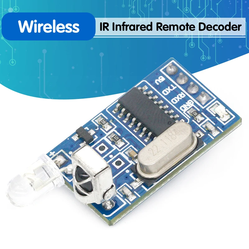 5V IR Infrared Remote Decoder Encoding Transmitter Receiver Wireless ...