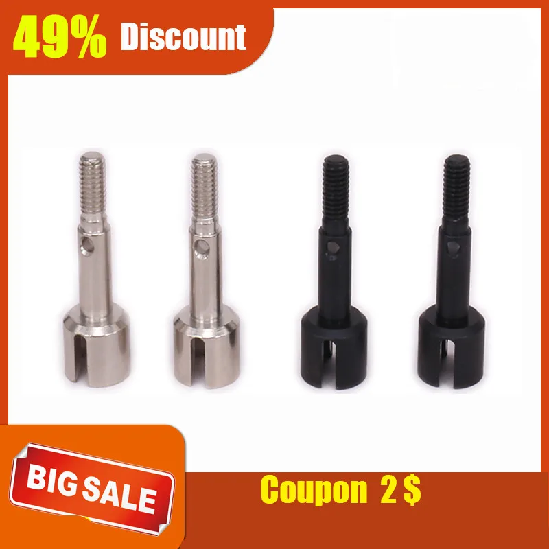 2PCS RCAWD Wheel Axle Shaft For Rc Car 1/10 Hpi Rs4 Dog Bone Universal Joint Shaft #45 Stainless Silver Iron Black Steel 116034|universal joint shaft|wheel axleshaft joint - AliExpress