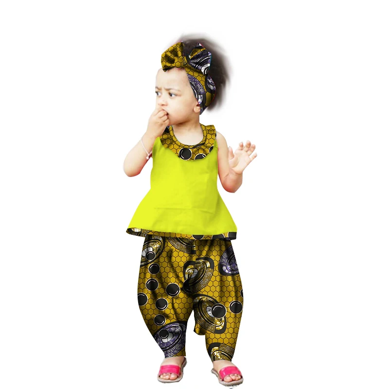 Robe Africaine African Clothing Traditional African For Direct Selling New Children Cotton Girls suit