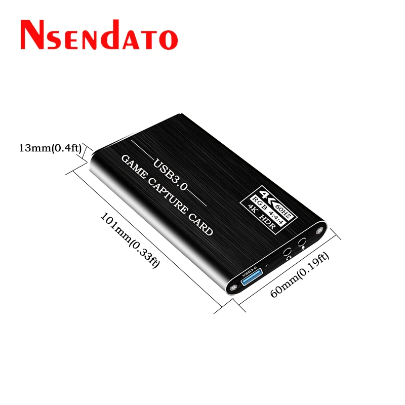 Карта видеозахвата USB3.0 HDMI 4K 60 Гц устройство для захвата видео с на USB 3 0 игр и