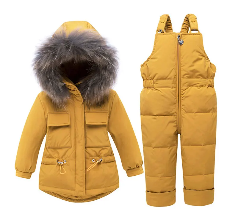 Baby Clothing Sets Newborn Winter Autumn White Duck Down 0-24 Monthes Warm Dirtyproof Windproof Girls Jacket baby Training suit