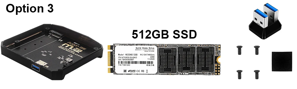 Expansão M.2 USB 3.0 para M.2 SATA