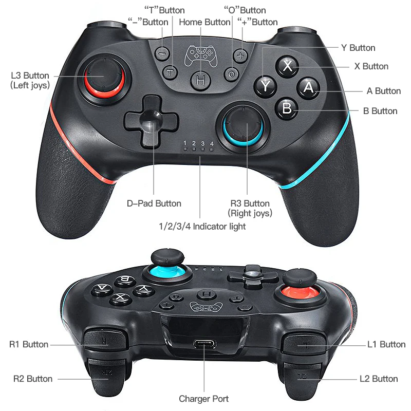 Bluetooth Joystick for Nintendo Switch Controller Control on PC Gamepad  Trigger Game Pad Joy Stick USB Wireless Yoistick Jostick AliExpress
