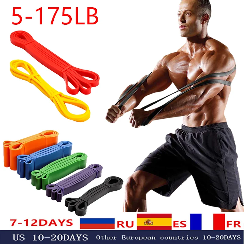 Fitness Resistance Band Long Gym Equipment Crossfit Yoga Pilates Home  Expander Elastic Band Pull-Ups Auxiliary Muscle Excercise - AliExpress