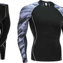 Новинка, зимнее термобелье, штаны+ одежда для мужчин, быстросохнущие теплые кальсоны, комплект теплого мужского термобелья для фитнеса