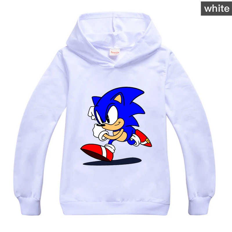 

Sonic The Hedgehog Fall Clothes for Kids Hoodies Coat Boys Toddler Sweatshirt Pullovers Outerwear Girls Jacket Sport Hoody Ropa