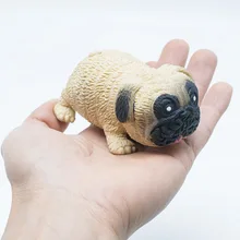 Jouet de décompression Lala carlin créatif, musique pincée, sable, déformation élastique, chien, évent, jouet à presser 