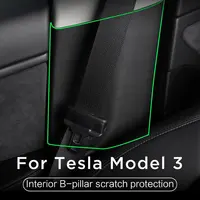 Luckeasy Tesla modeli 3 2017-2021 stealth araç İç anti-scratch deri koruma