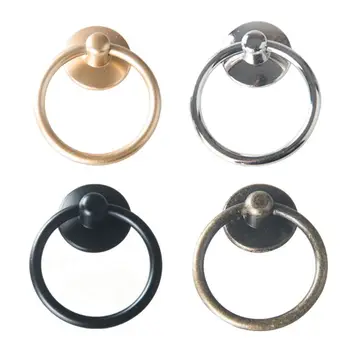 

10 Pack Cabinet Knob Cupboard Drawer Pull Handle Dresser Ring Pulls with Screws