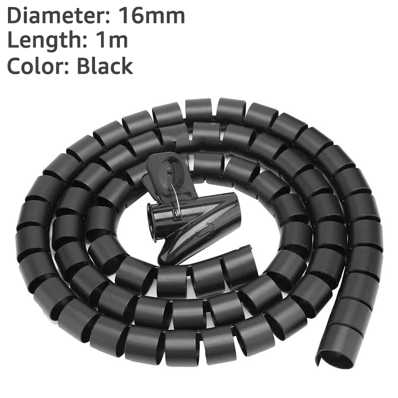 ORGANIZZATORE FILI TUBI Protezione Cavi Nastro Avvolgimento A Spirale - Foto 3