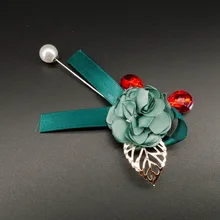 [Рисунок Oumuli] креативная брошь из бархата в этническом стиле, красивая элегантная длинная брошь с жемчугом