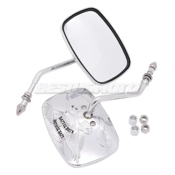 

Motorcycle Rear View Side Mirrors For Harley Bobber Chopper Road Touring XL1200L XL883 XL883L Sportster Fatboy Softail Heritage