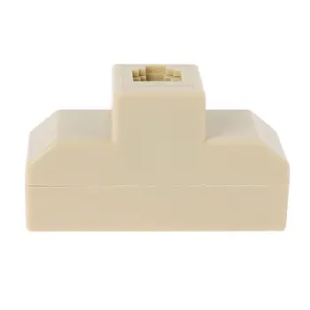 

2020 New 1PC RJ11 Splitter 4 Way Adapter 1 M to 4 F RJ-11 6P4C Phone Jack Splitter