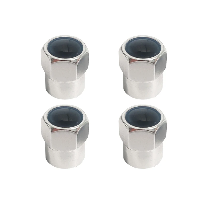 4pcs Brand New Car Tire Aluminum Alloy Hexagon Valve Cap for Toyota Yaris Hilux Corolla Prius Avensis Emblem Chr Car Accessories