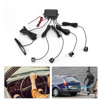 

One Set Led Parking Sensor Auto Car Detector Parktronic Display Reverse Backup Radar Monitor System with 4 Sensors Waterproof