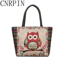 CNRPIN new handbag bag women's linen bag handbags fashion shopping bag casual Mummy bag