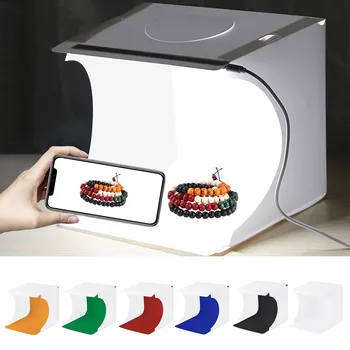 

Mini Folding Photography Photo Softbox LED Light Soft Box Photo Background Kit Light Box For DSLR Camera