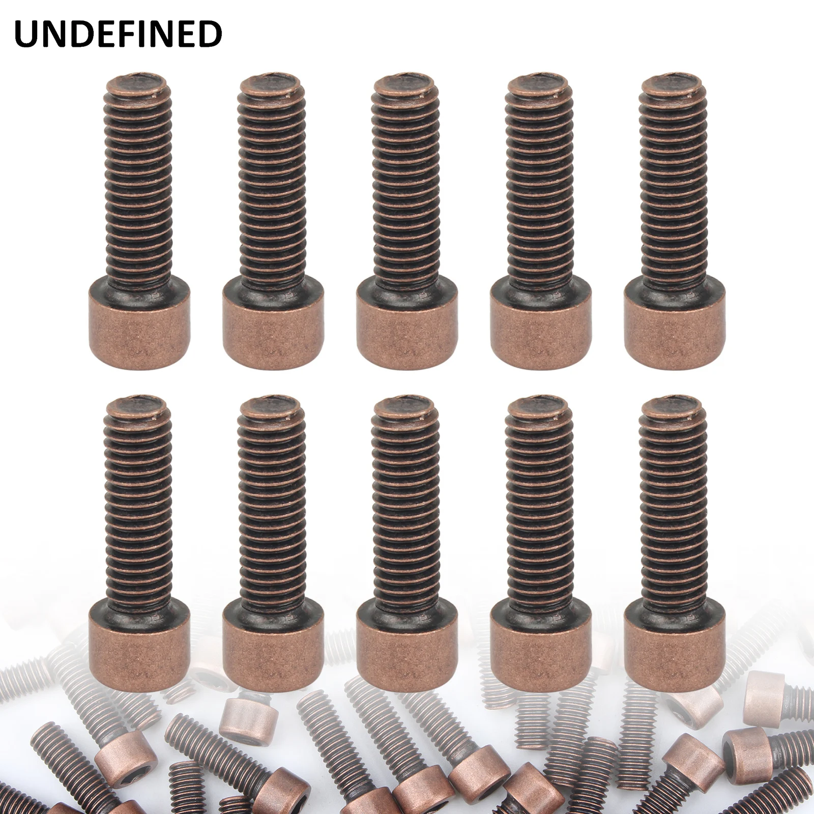 

10pcs Motorcycle Bolts Screw Red Copper Hexagon Socket Head Screws M6Ч19MM