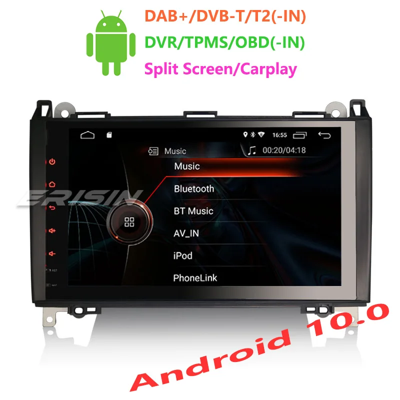 Erisin ES4292B 9 &quotAndroid 10 0 автомобильное радио GPS WiFi 4G TPMS DVR DAB + DSP CarPlay для BENZ A/B