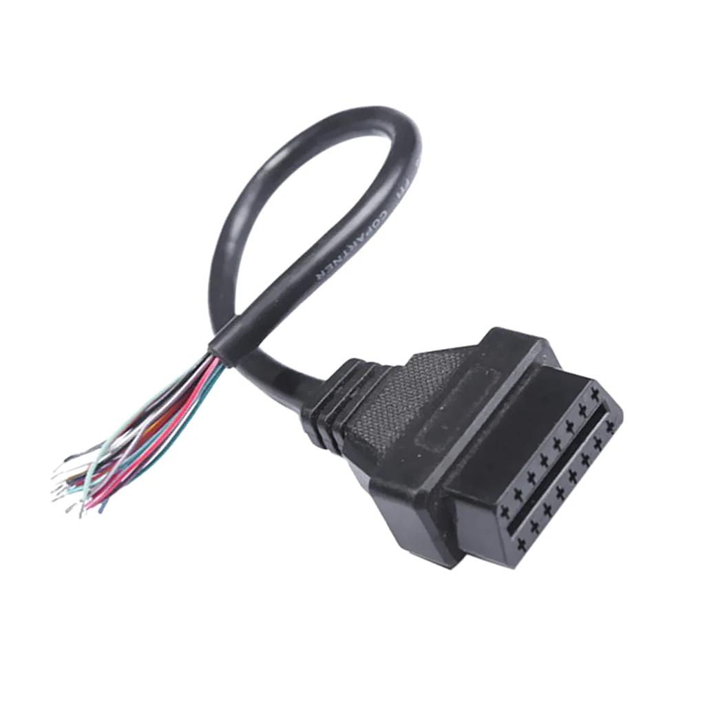 16 Pin Female OBD II OBD 2 Extension Cable Auto Diagnostic Extender 12 Inch