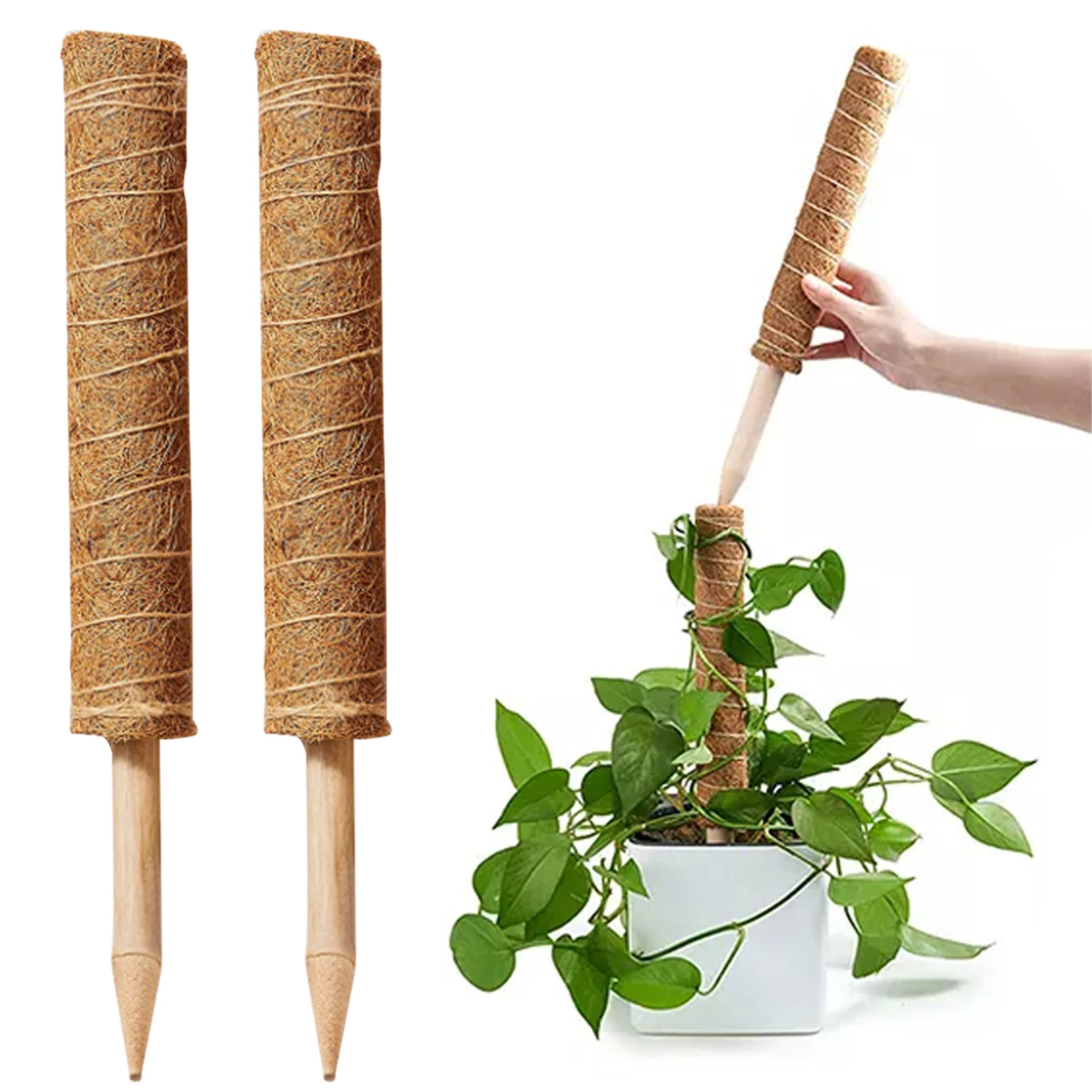 

Plant Climbing Bracket Coconut Silk Column Kits Garden Plants Support Retain Moisture 300mm Climbing Rod Holder Gardening Tools
