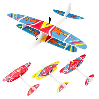 

Electric foam glider charging hand throwing plane assembling gyroscopic model children toy model machine