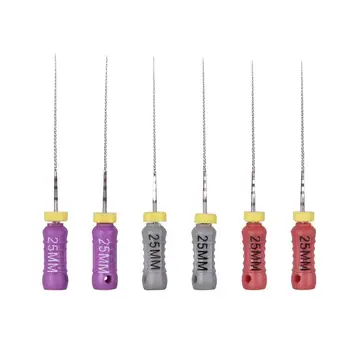 

6Pcs/Pack Dental C Files Endodontic Pulp Canal Files Dentist Clinic Endo Root Files Dental Lab Consumable Material 6# 8#10# 25mm