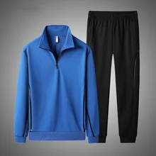 

Autumn Spring Men Tracksuit Brand Mens Set Casual Sports Suit Hoodie+Pants 2 Pieces Set Solid Color Track Suit 2020 Men Clothing