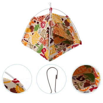 

Parrot Hanging Hammock Bird Nest Hut Foldable Hanging Bird Cage Tent Toy