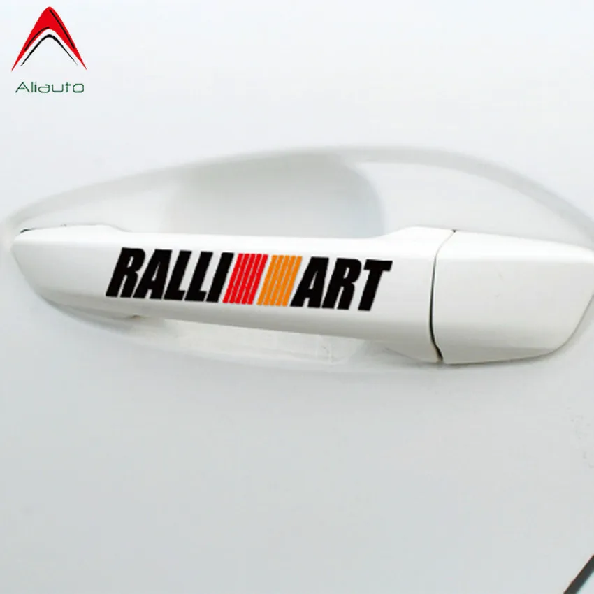 Aliauto 4 X Ralliart наклейка на дверную ручку автомобиля и Аксессуары для Mitsubishi Lancer Asx